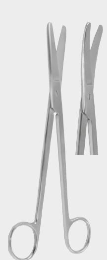 Гінекологічні ножиці СІМСА (SIMS), вигнуті, тупий/тупий, 21,0 см (cm)